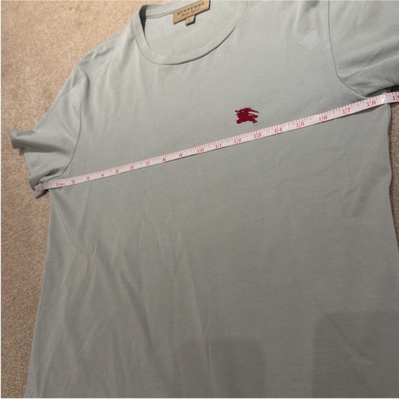 Burberry authentic top Blue Burberry Men's T-Shirt - Picture 5 of 7